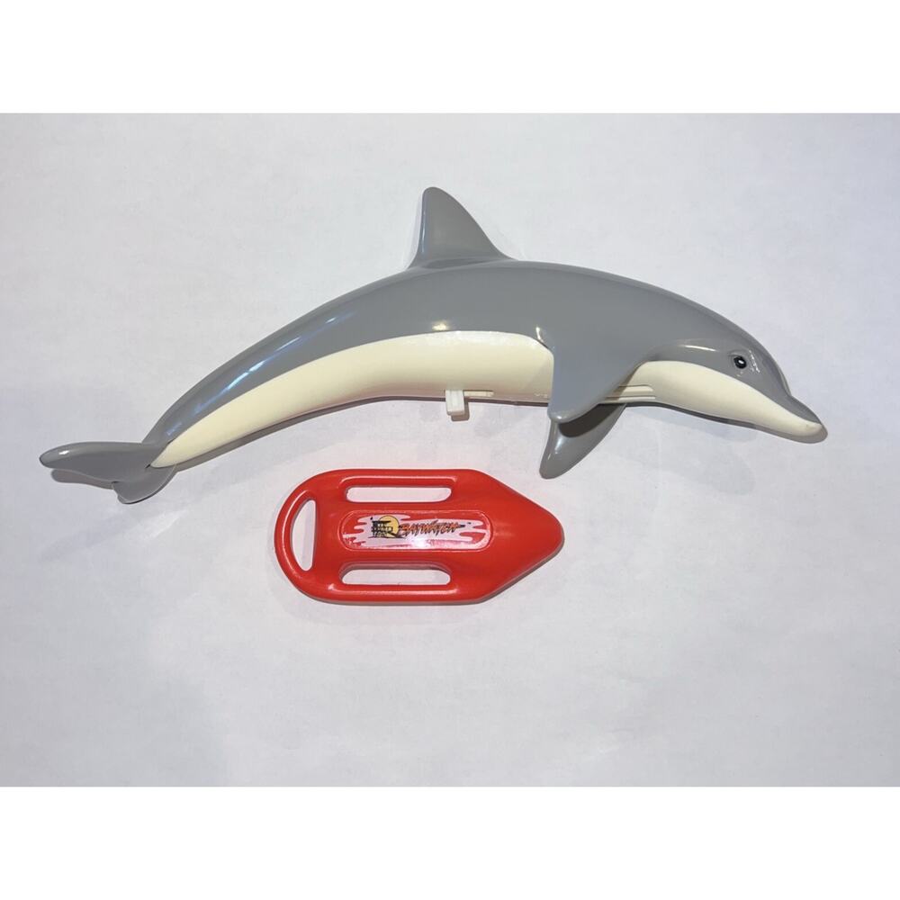 Vintage BAYWATCH DOLPHIN Figure makes Sound , 1994 Mattel 8" Rescue Bouy